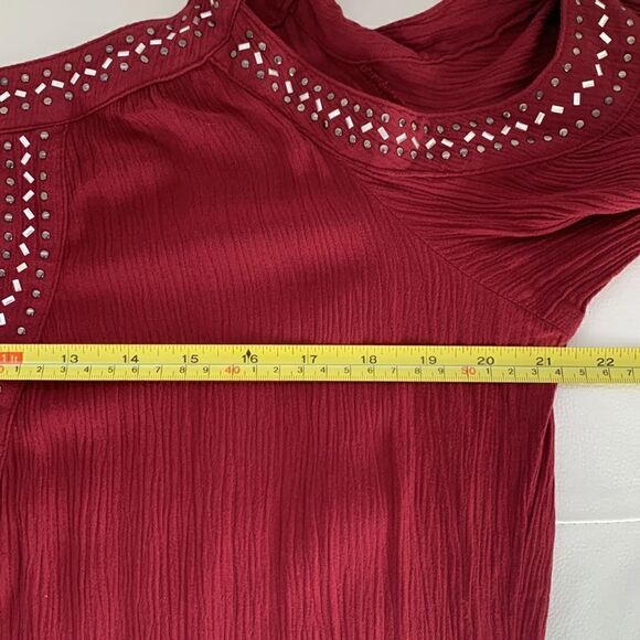 Knox Rose Cold Shoulder Embellished Rayon Long Sleeve Dress Size S - Picture 3 of 8